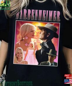 Vintage Barbenheimer Shirt Cillian Murphy Margot Robbie Barbie Movie Unisex T-Shirt
