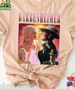 Vintage Barbenheimer Shirt Cillian Murphy Margot Robbie Barbie Movie Unisex T-Shirt