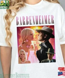 Vintage Barbenheimer Shirt Cillian Murphy Margot Robbie Barbie Movie Unisex T Shirt 3
