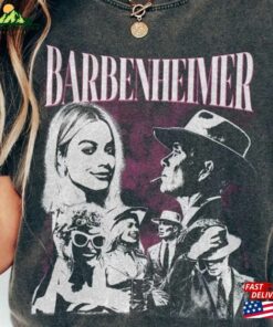Vintage Barbenheimer Shirt Comeon Baby Lets Go Party Oppenheimer Unisex Sweatshirt
