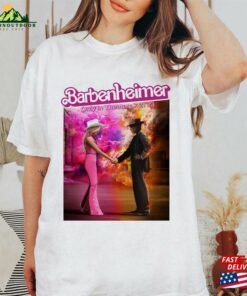 Vintage Barbenheimer Shirt Movie Comeon Baby Lets Go Party Tee Hoodie Sweatshirt