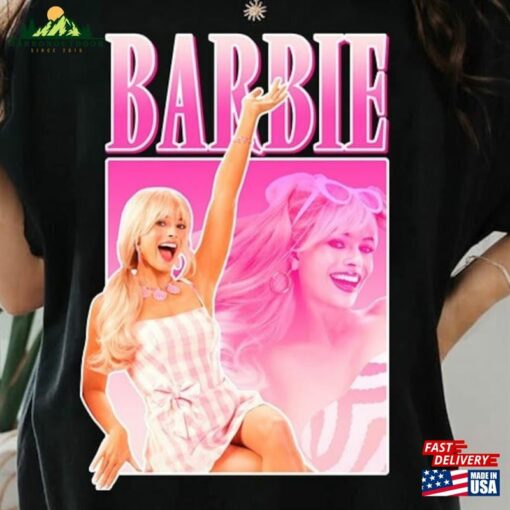 Vintage Barbie Margot Robbie 90S Shirt Vs Oppenheimer Sweatshirt Hoodie