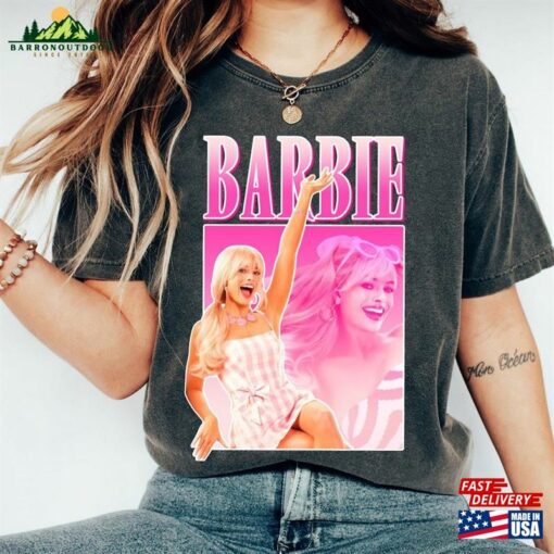 Vintage Barbie Margot Robbie 90S Shirt Vs Oppenheimer Sweatshirt Hoodie