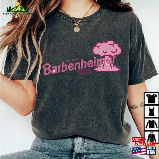 Vintage Barbie Oppenheimer 2023 Shirt Barbieheimer Active T-Shirt Funny Movie 3D Unisex