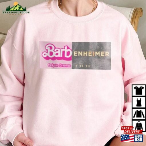 Vintage Barbie Oppenheimer 2023 Shirt Barbieheimer Active T-Shirt Funny Movie Hoodie Classic