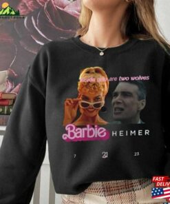 Vintage Barbie Oppenheimer 2023 Shirt Barbieheimer Active T-Shirt Funny Movie Sweatshirt Unisex