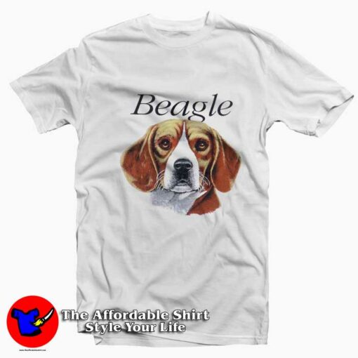 Vintage Beagle Dog Graphic Unisex T-Shirt On Sale