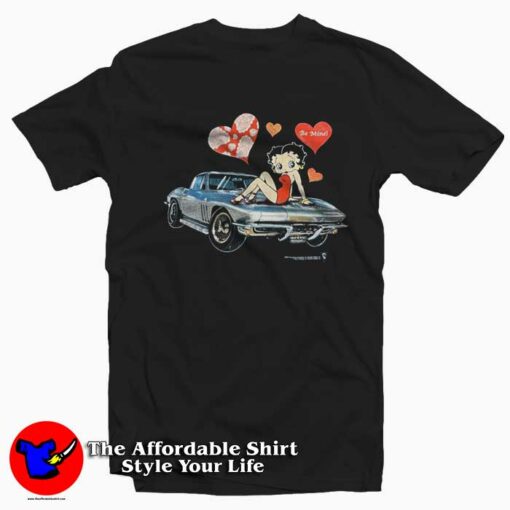 Vintage Betty Boop Be Mine Graphic Unisex T-Shirt On Sale