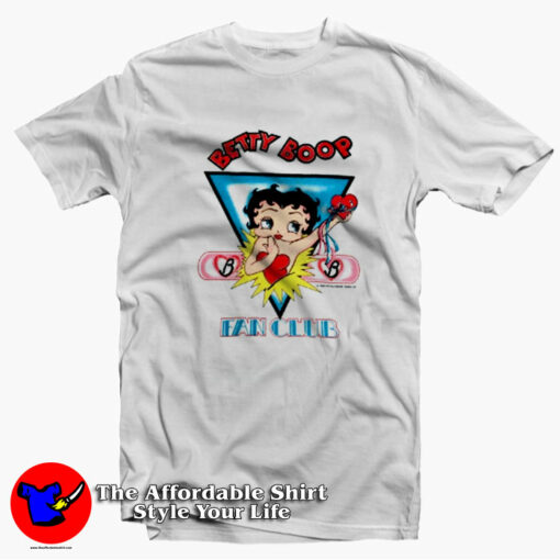 Vintage Betty Boop Fan Club Unisex T-Shirt On Sale