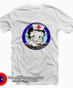 Vintage Betty Boop Luv A Nurse Cute T shirt On Sale 1