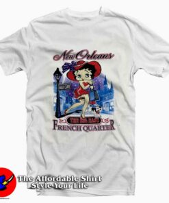 Vintage Betty Boop New Orleans Graphic T-Shirt On Sale