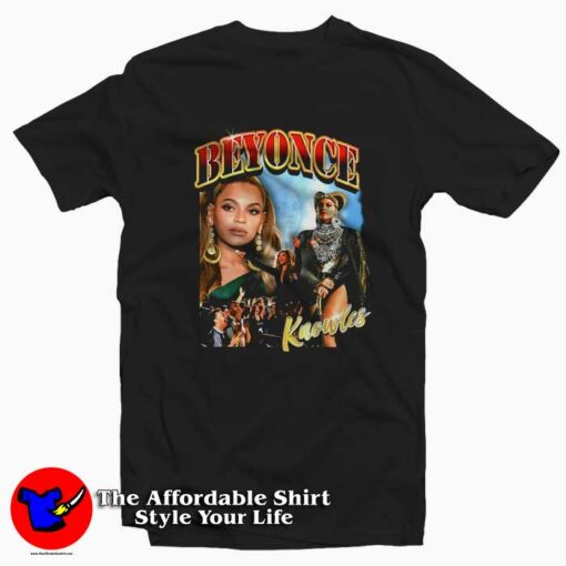 Vintage Beyonce Knowles Poster Unisex T-shirt On Sale