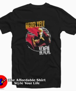 Vintage Billy Idol Rebel Yell Album Cover Unisex T-shirt On Sale Vintage Billy Idol Rebel Yell Album Cover Unisex T-shirt On Sale