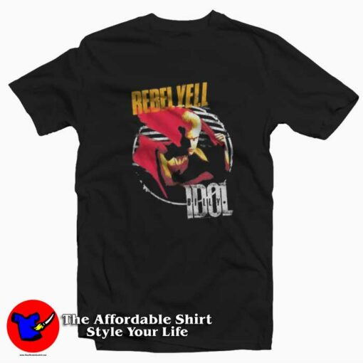 Vintage Billy Idol Rebel Yell Album Cover Unisex T-shirt On Sale