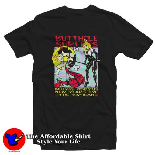 Vintage Butthole Surfers Album Tour Graphic T-Shirt On Sale