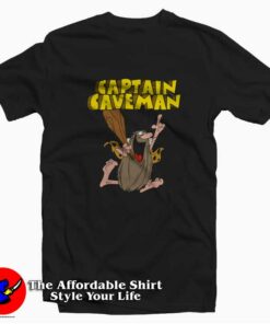 Vintage Captain Caveman Logo Funny Unisex T-shirt On Sale Vintage Captain Caveman Logo Funny Unisex T-shirt On Sale