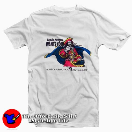 Vintage Captain Morgan Wan’t You Unisex T-shirt On Sale