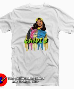 Vintage Cardi B Style 3D Unisex T-shirt On Sale