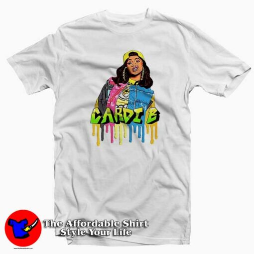 Vintage Cardi B Style 3D Unisex T-shirt On Sale