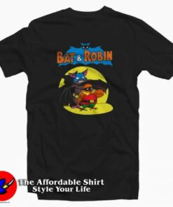 Vintage Cartoon Bat And Robin T-shirt On Sale Vintage Cartoon Bat And Robin T-shirt On Sale