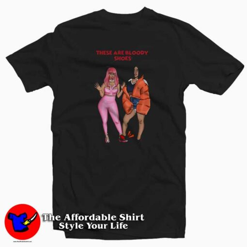 Vintage Cartoon Cardi B Nicki Minaj Unisex T-shirt On Sale