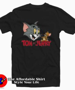 Vintage Cartoon Tom and Jerry Unisex T-shirt On Sale Vintage Cartoon Tom and Jerry Unisex T-shirt On Sale