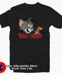 Vintage Cartoon Tom and Jerry Unisex T-shirt On Sale Vintage Cartoon Tom and Jerry Unisex T-shirt On Sale