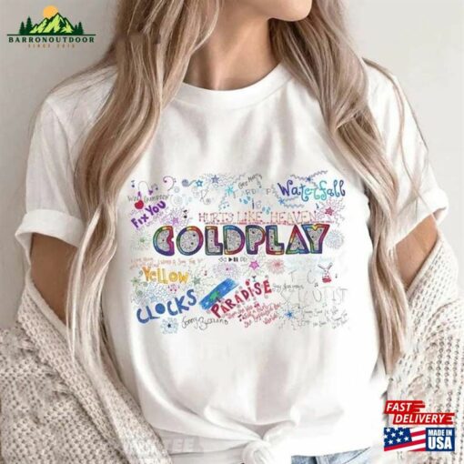 Vintage Coldplay World Tour 2023 Tshirt Shirt Gift Sweatshirt T-Shirt