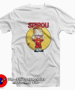 Vintage Comedy Little Spirou Unisex T-shirt On Sale