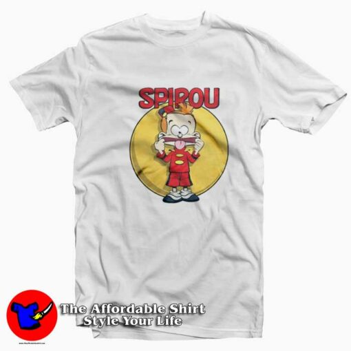 Vintage Comedy Little Spirou Unisex T-shirt On Sale