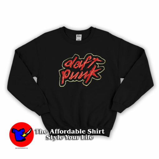 Vintage Daft Punk Homework Logo Graphic Sweatshirt On Sale