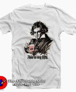 Vintage Dannon Yogurt Ludwig Van Beethoven T Shirt On Sale 1