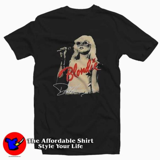 Vintage ̣Debbie Harry Signed Blondie Unisex T-shirt On Sale