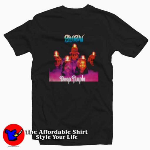 Vintage Deep Purple Burn Album Cover Unisex T-shirt On Sale