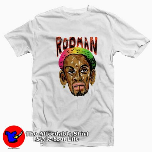 Vintage Dennis Rodman x Market Graphic T-Shirt On Sale