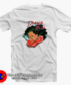 Vintage Diana Ross 80s Muscle Unisex T Shirt On Sale 1