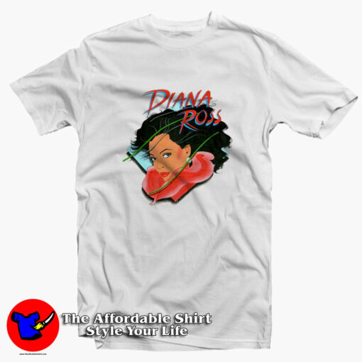 Vintage Diana Ross 80s Muscle Unisex T-Shirt On Sale