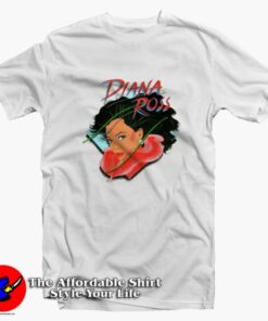 Vintage Diana Ross 80s Muscle Unisex T Shirt On Sale 2