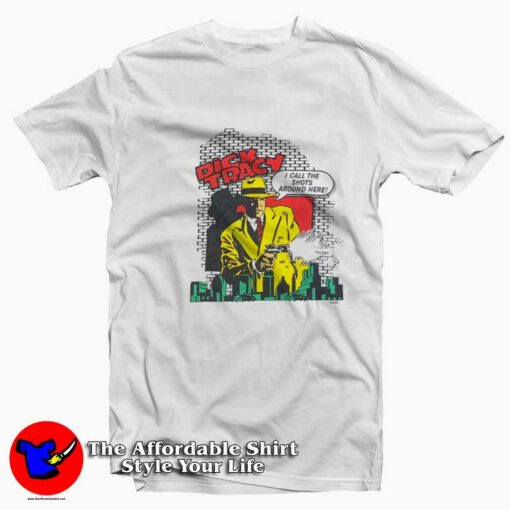 Vintage Dick Tracy I Call The Shots Graphic T-Shirt On Sale