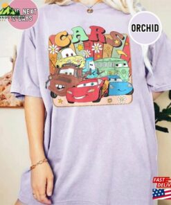 Vintage Disney Cars Comfort Color Shirt Lightning Mcqueen And Friends Shirts Hoodie Unisex