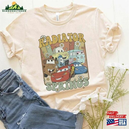 Vintage Disney Cars Shirt Movie Hippie T-Shirt Sweatshirt