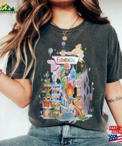 Vintage Disney Elemental 2023 Comfort Shirt Pixar Ember Wade Clod Grale Unisex Classic