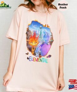Vintage Disney Elemental 2023 Shirt Pixar Ember Wade Clod Grale Hoodie Sweatshirt