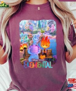 Vintage Disney Elemental 2023 Shirt Pixar Ember Wade Clod Grale Unisex Classic