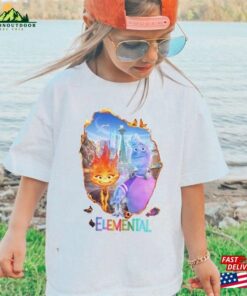 Vintage Disney Elemental 2023 Shirt Pixar Ember Wade Clod Grale Unisex T Shirt 3