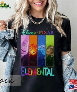 Vintage Disney Elemental Characters Shirt Ember Wade Clod Grale Retro Movie 2023 Disneyland Trip Sweatshirt Unisex