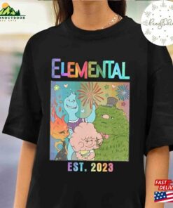 Vintage Disney Elemental Est 2023 Shirt Retro Pixar Characters Ember Wade Clod Grale T-Shirt Sweatshirt Vintage Disney Elemental Est 2023 Shirt Retro Pixar Characters Ember Wade Clod Grale T-Shirt Sweatshirt