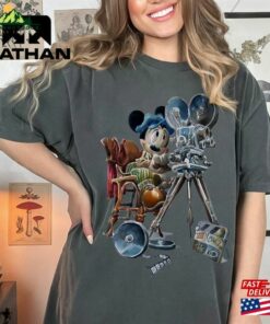Vintage Disney Mickey Shirt The Story Mouse Make A Movie Shirts Unisex Classic