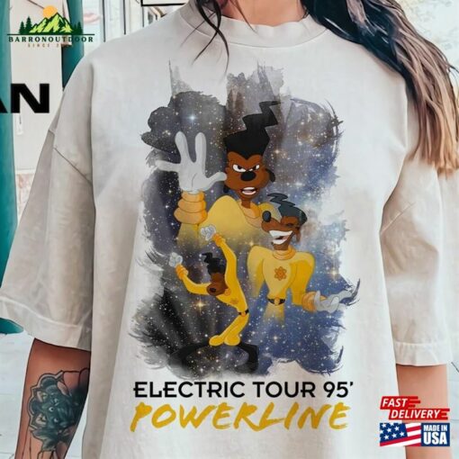 Vintage Disney Powerline Shirt 90S A Goofy Movie Stand Out Tour 95 Magic Kingdom T-Shirt Classic