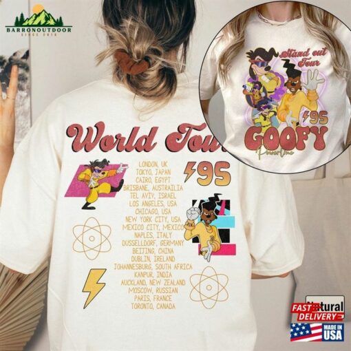 Vintage Disney Powerline Sweatshirt 90S A Goofy Movie Stand Out Tour 95 Shirt Magic Kingdom Hoodie